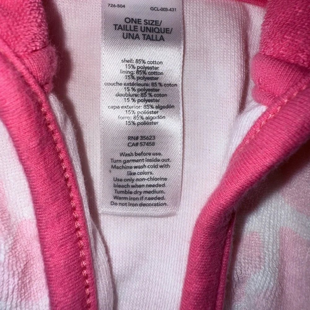Child of mine Carter’s Pink Hooded Giraffe Print baby girls one size
